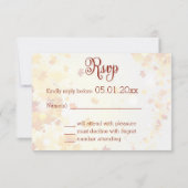 Cartes RSVP Automne Colorées Pour Feuilles Automne (Dos)