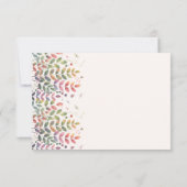 Cartes RSVP avec code QR pour Jardin d'Automne ave (Dos)