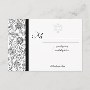 Cartes RSVP Bat mitzvah élégantes