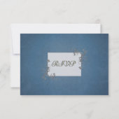 Cartes RSVP Bleu et Argent (Dos)
