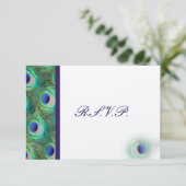 cartes Rsvp bleu paon cobalt (Debout devant)