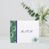 cartes Rsvp bleu paon cobalt (Debout devant)