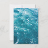 Cartes RSVP Blue Floral Ocean (Dos)