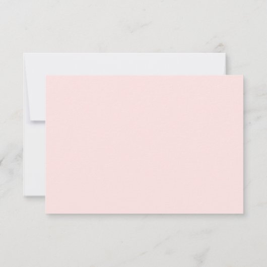 Cartes RSVP Blush Pink & Gold Script (Dos)