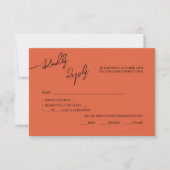 Cartes RSVP Boho-chic mariage, couleurs pastel. (Devant)