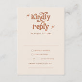 Cartes RSVP Boho Wedding (Devant)