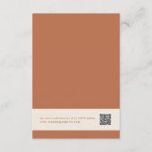 Cartes RSVP Boho Wedding (Dos)