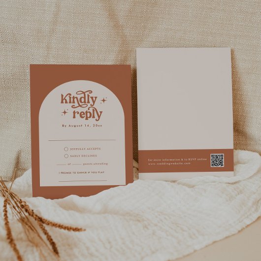 Cartes RSVP Boho Wedding