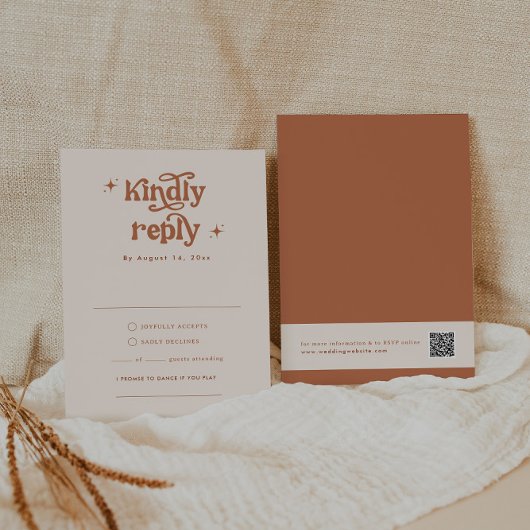 Cartes RSVP Boho Wedding