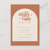 Cartes RSVP Boho Wedding (Devant)