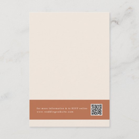 Cartes RSVP Boho Wedding (Dos)