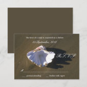 Cartes RSVP Brown Sea Shell (Devant / Derrière)