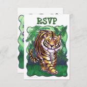 Cartes RSVP Centre du Tiger (Devant / Derrière)