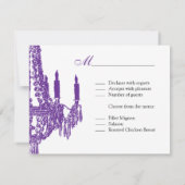 Cartes RSVP Chandelier (Dos)
