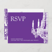 Cartes RSVP Chandelier (Devant / Derrière)