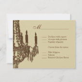 Cartes RSVP Chandelier (Dos)