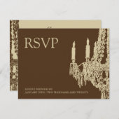 Cartes RSVP Chandelier (Devant / Derrière)