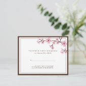 Cartes RSVP Cherry Blossom (Debout devant)