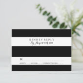 CARTES RSVP CHIC NOIR ET BLANC (Debout devant)