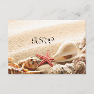 Cartes RSVP Coques et Starfish