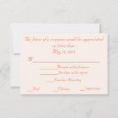 Cartes RSVP Coques et Starfish (Dos)