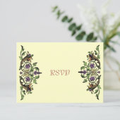 Cartes RSVP Cornucopia Vintage Thanksgiving (Debout devant)