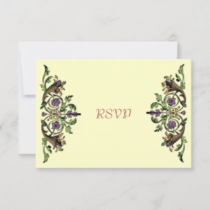 Cartes RSVP Cornucopia Vintage Thanksgiving
