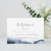 Cartes RSVP couleur noir encre (Debout devant)