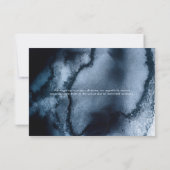 Cartes RSVP couleur noir encre (Dos)