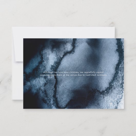 Cartes RSVP couleur noir encre (Dos)