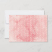 Cartes RSVP couleur rose floral gris (Dos)
