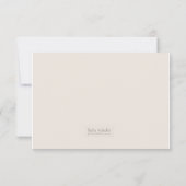 Cartes RSVP Damask Café (Dos)