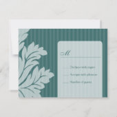 Cartes RSVP Damask Classique (Dos)