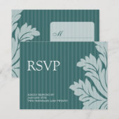 Cartes RSVP Damask Classique (Devant / Derrière)