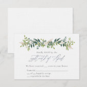 Cartes RSVP de Catherine & Bo (Devant / Derrière)