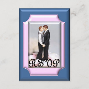 Cartes RSVP de cérémonie d'engagement/mariage