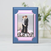 Cartes RSVP de cérémonie d'engagement/mariage (Debout devant)