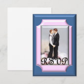 Cartes RSVP de cérémonie d'engagement/mariage (Devant / Derrière)