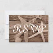 Cartes RSVP de collection Shell (Devant)