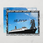 Cartes RSVP de croisière mariage (Devant / Derrière)