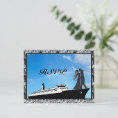 Cartes RSVP de croisière mariage (Debout devant)