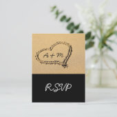 Cartes RSVP de destination de plage moderne (Debout devant)