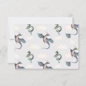 Cartes RSVP de Dragon de la Forêt Enchantée (Dos)