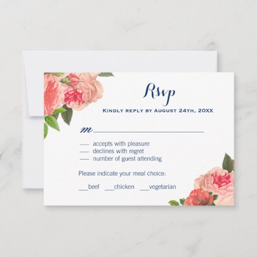 Cartes RSVP de la Marine (Devant)