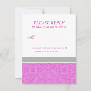 Cartes RSVP de mariage