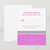 Cartes RSVP de mariage (Devant / Derrière)