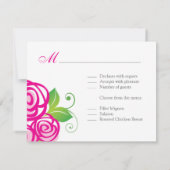 Cartes RSVP de mariage (Dos)