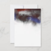 Cartes RSVP de mariage à l'aquarelle florale (Dos)