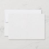 Cartes RSVP de mariage aquarelle (Dos)