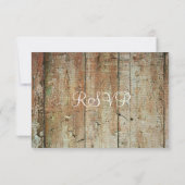 Cartes RSVP de Mariage campagnard en fer à cheval  (Dos)